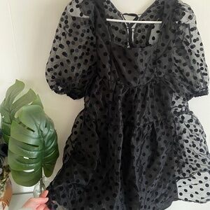 Women’s Polkadot Babydoll Dress